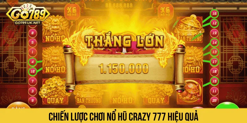 Chiến lược chơi Nổ Hũ Crazy 777 hiệu quả